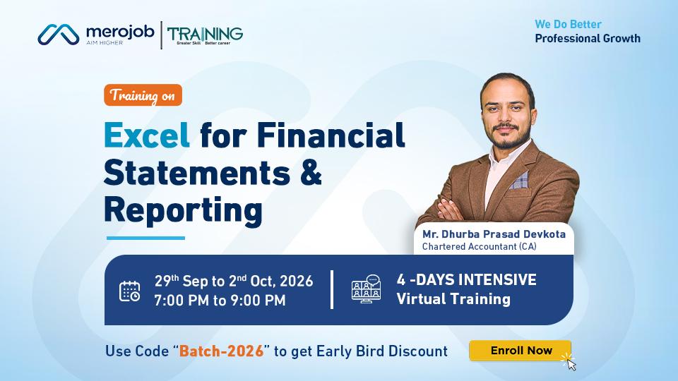 Training on Excel for Financial Statements & Reporting | Batch 2