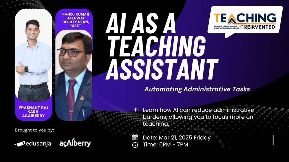 Teaching Reinvented: AI & Education Webinar Series
