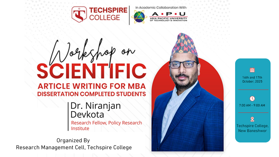 Workshop on scientific article writing